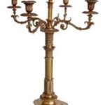 CANDELABRO VINTAGE BRASS "SALZBURG"