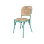 SILLA EN MADERA GREEN Y PAJILLA "RIO"
