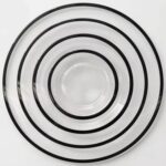 PLATO BASE BORDE NEGRO