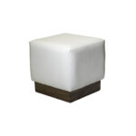OTTOMAN EN LEATHER BLANCO “LAURO”
