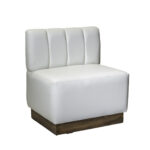 BUTACA EN LEATHER BLANCO “LAURO”