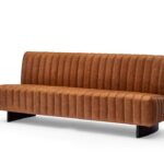 SOFA LEATHER "CIGAR" GALLONADO BROWN