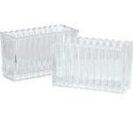 FLORERO RECTANGULAR RANURADO "CHARLES"
