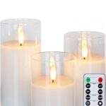 VELA LED CON BRISERO "CLEAR" MED.