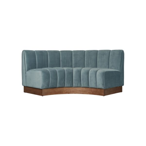 SOFA CURVO BAVARIA AZUL