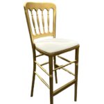 TABURETE REGINA WOOD GOLD