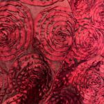 CAMINO DE MESA "ROSE" BURGUNDY