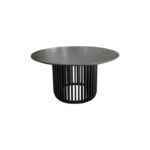 MESA REDONDA EN MADERA NEGRA "HAWK"