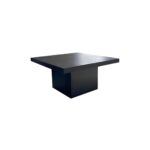MESA CUADRADA EN MADERA NEGRA "HAWK"