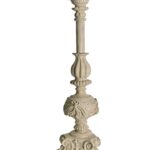 CANDELABRO CREMA ENVEJECIDO "FLORENCIA"