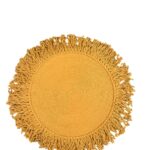INDIVIDUAL TEJIDO MOSTAZA