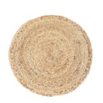 INDIVIDUAL EN YUTE ESPIRAL NATURAL