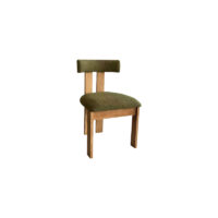 SILLA TELA Y MADERA GREEN JAPANDI