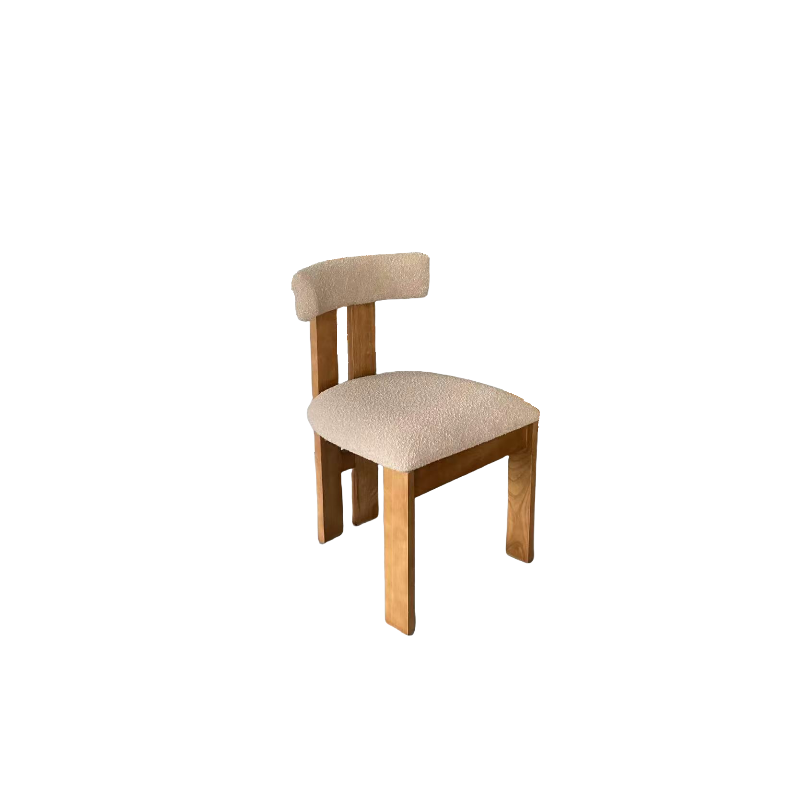 SILLA TELA Y MADERA BEIGE JAPANDI