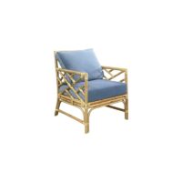 BUTACA RATTAN BLUE "BAMBU"
