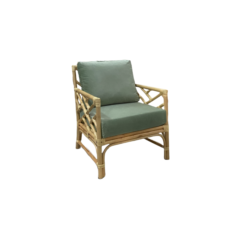 BUTACA RATTAN OLIVE "BAMBU"