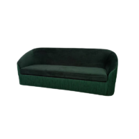 SOFA TERCIOPELO 4 PLAZA FRINGE GREEN