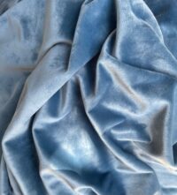 MANTEL REDONDO TERCIOPELO AZUL “PITALUGA” 60”