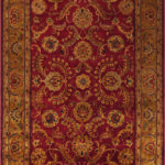 ALFOMBRA RECTANGULAR PERSA ROJA