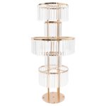 PEDESTAL STAINLESS GOLD GRACE