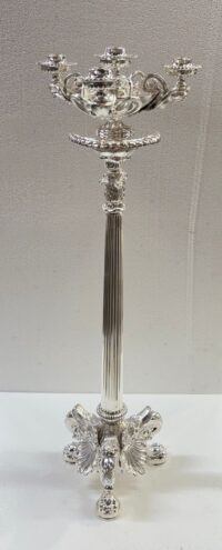 CANDELABRO 5 BRAZOS NICKEL PALTED DIVINE