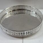 BANDEJA REDONDA NICKEL PLATED DIVINE