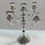 CANDELABRO NICKEL SILVER DIVINE 5 BRAZOS