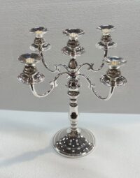CANDELABRO NICKEL SILVER DIVINE 5 BRAZOS