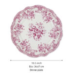 PLATO DE CENA "JOSEPHINE" ROSE