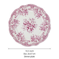 PLATO DE CENA "JOSEPHINE" ROSE