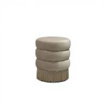 OTOMAN CON FLECOS "RETRO" BEIGE