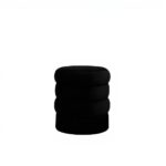 OTOMAN CON FLECOS "RETRO" BLACK