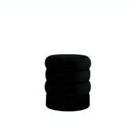 OTOMAN CON FLECOS "RETRO" BLACK