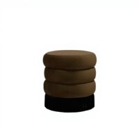 OTOMAN CON FLECOS "RETRO" BROWN