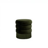 OTOMAN CON FLECOS "RETRO" GREEN