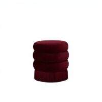 OTOMAN CON FLECOS "RETRO" RED