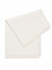 SERVILLETA DE LINO CON FLECOS "IVORY" 20X20