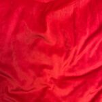 MANTEL RECTANGULAR VELVET RED 156 X 108