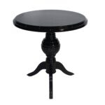 MESA LATERAL NEGRA REDONDA