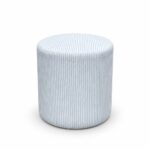 OTOMAN DE RAYAS "SEVILLA" BABY BLUE